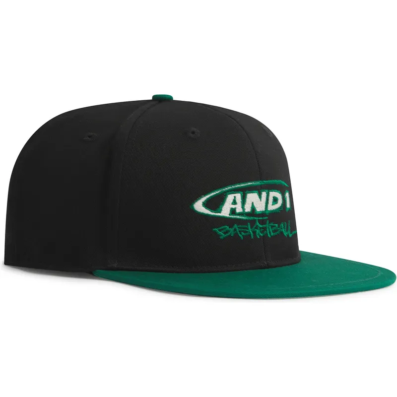 petten-plat-zwart-snapback-graffiti-van-and1