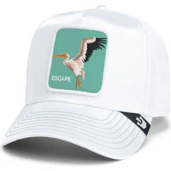 Petten gebogen wit snapback Goorin Bros. Pelican Bird Escape Not Into Yoga Great Escape The Farm White Hat The Farm van Goorin Bros.