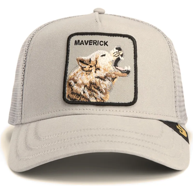 petten-gebogen-grijs-snapback-maverick-howling-in-harmony-core-canvas-the-farm-van-goorin-bros