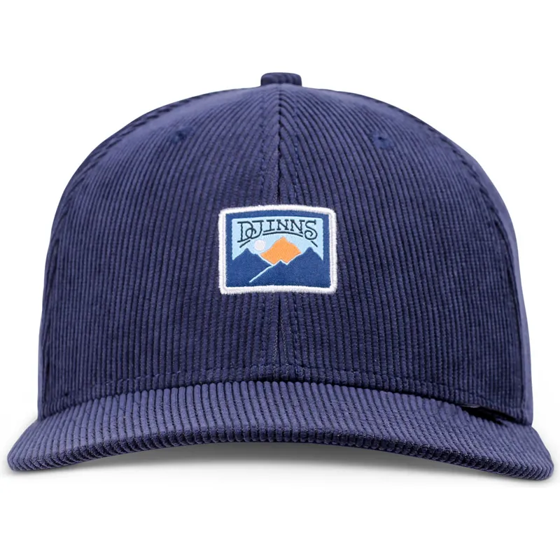 petten-gebogen-marineblauw-snapback-truefit-cord-mountains-van-djinns