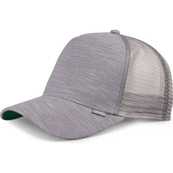 Petten gebogen grijs snapback HFT Lazy Piquet van Djinns