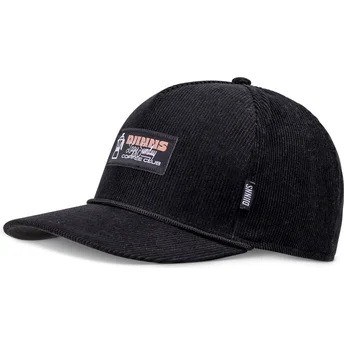 Petten gebogen zwart snapback HFT Sunday Coffee Cord van Djinns