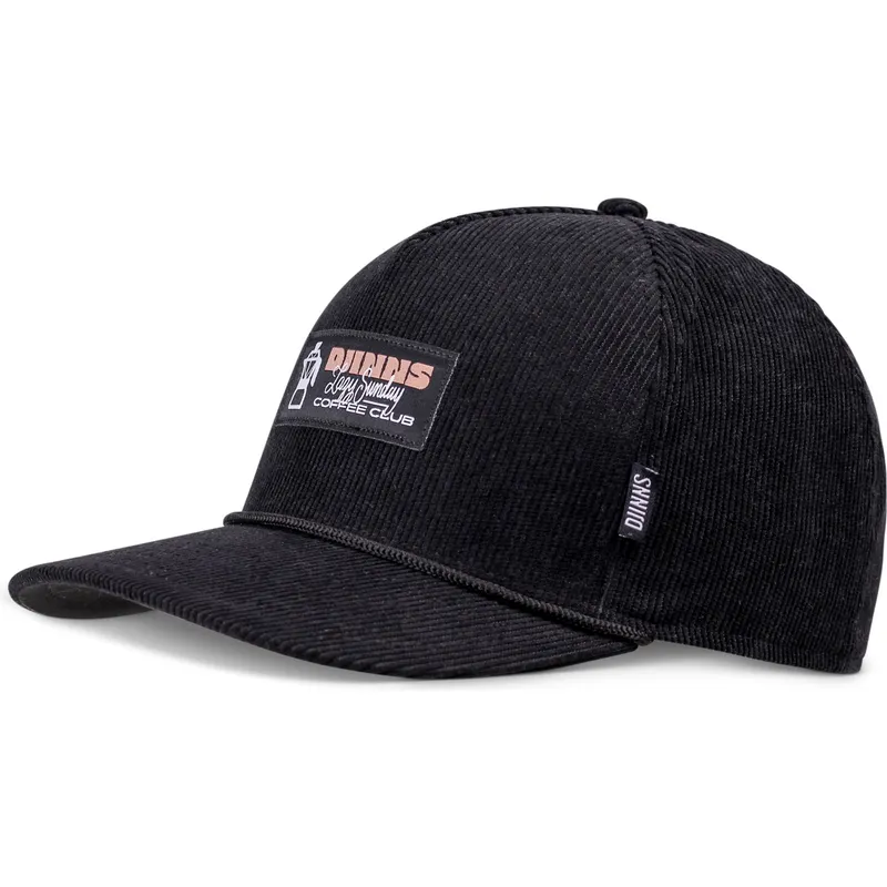 petten-gebogen-zwart-snapback-hft-sunday-coffee-cord-van-djinns