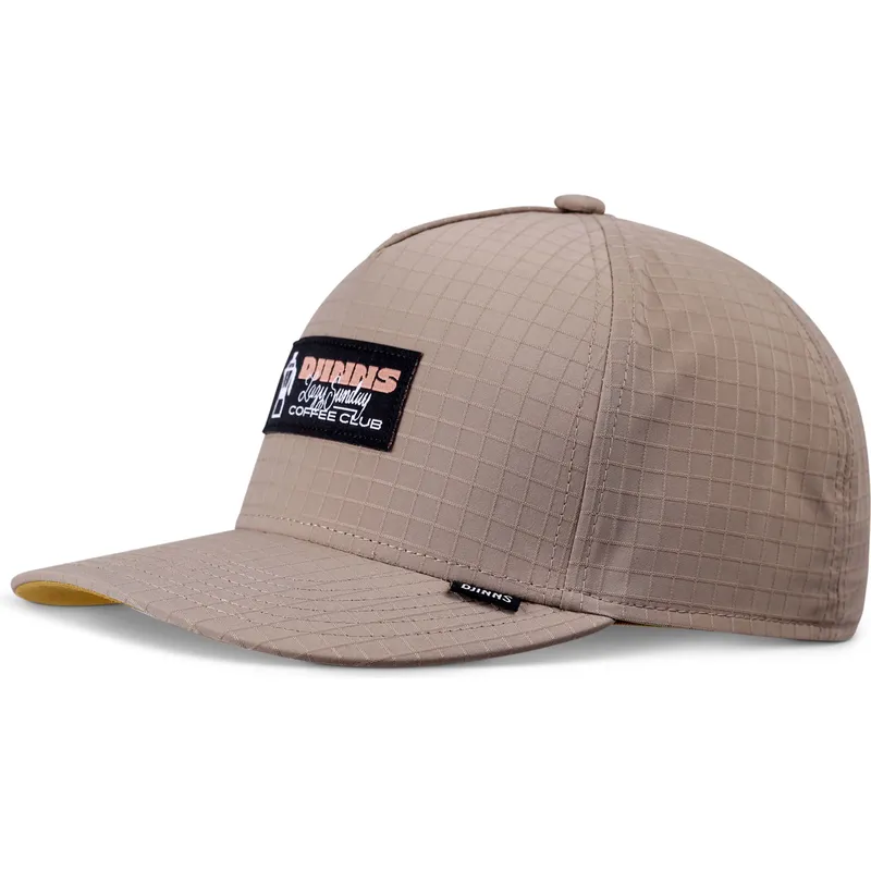 petten-gebogen-bruin-snapback-hft-sunday-coffee-ripstop-van-djinns