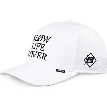 Petten gebogen wit verstelbaar TrueFit Slow Life Lover van Djinns