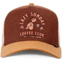 petten-gebogen-bruin-snapback-hft-lazy-barista-van-djinns