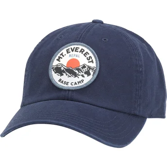 Petten gebogen marineblauw verstelbaar Hepcat van...