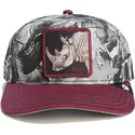 petten-gebogen-rood-snapback-tuff-camo-desaturated-camo-the-farm-van-goorin-bros