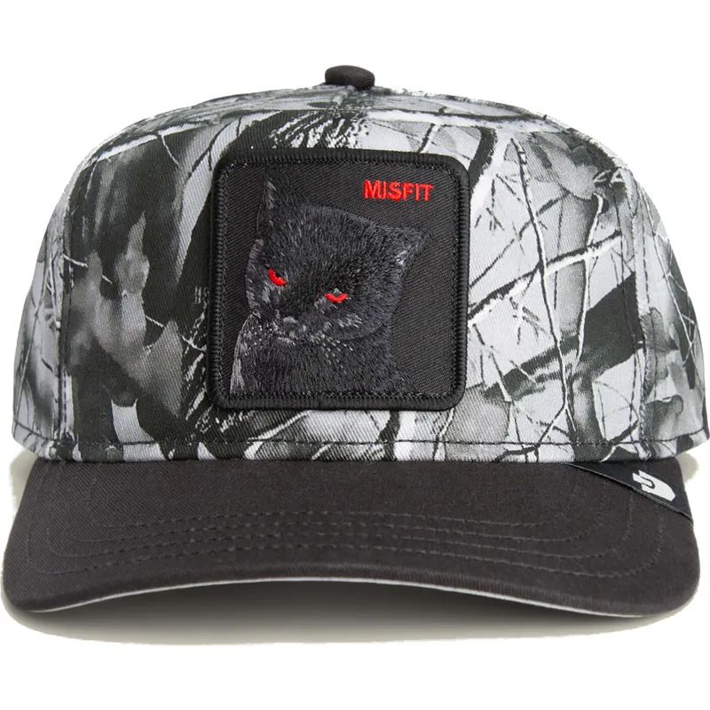 petten-gebogen-zwart-snapback-misfit-camo-desaturated-camo-the-farm-van-goorin-bros