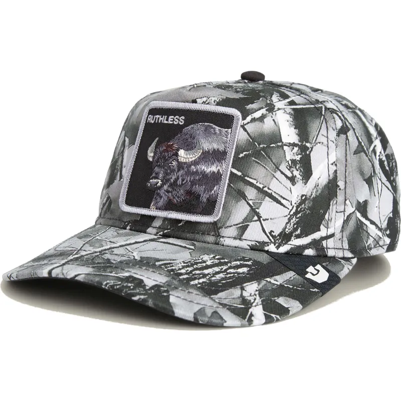 petten-gebogen-camouflage-snapback-ruthless-camo-desaturated-camo-the-farm-van-goorin-bros