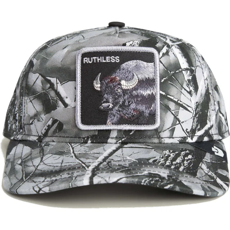petten-gebogen-camouflage-snapback-ruthless-camo-desaturated-camo-the-farm-van-goorin-bros
