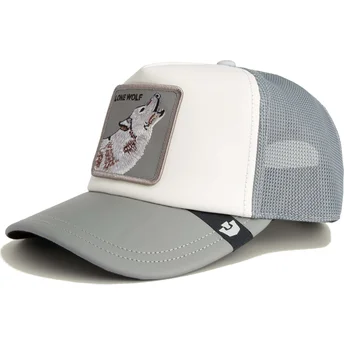 Petten gebogen grijs snapback Lone Wolf Pre-Game Seasonal The Farm van Goorin Bros.