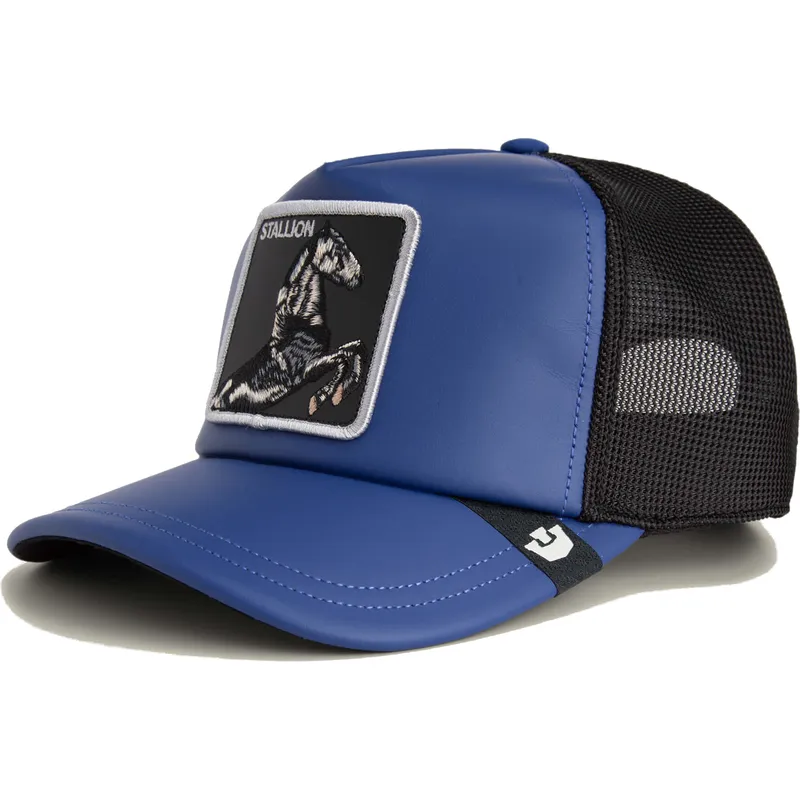 petten-gebogen-blauw-snapback-lfg-stallion-pre-game-seasonal-the-farm-van-goorin-bros