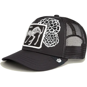 Petten gebogen zwart snapback Dia Michi Dia van Los Muertos The Farm van Goorin Bros.