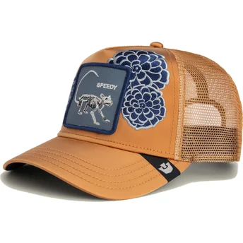 Petten gebogen bruin snapback Dia Speedy Dia van Los...