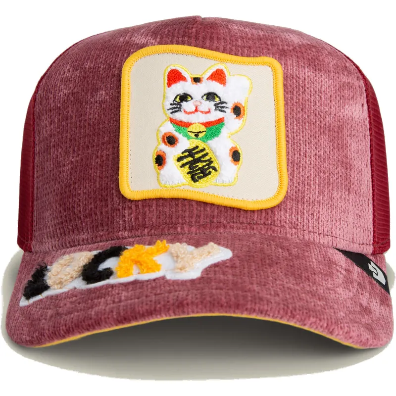 petten-gebogen-rood-snapback-lucky-maneki-neko-happy-thoughts-the-farm-van-goorin-bros petten-gebogen-rood-snapback-lucky-maneki-neko-happy-thoughts-the-farm-van-goorin-bros