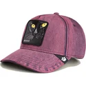petten-gebogen-rood-snapback-denim-menace-rail-bird-the-showdown-the-farm-van-goorin-bros