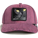 petten-gebogen-rood-snapback-denim-menace-rail-bird-the-showdown-the-farm-van-goorin-bros