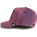 petten-gebogen-rood-snapback-denim-menace-rail-bird-the-showdown-the-farm-van-goorin-bros