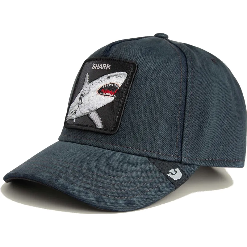 petten-gebogen-zwart-snapback-denim-smurf-the-showdown-the-farm-van-goorin-bros