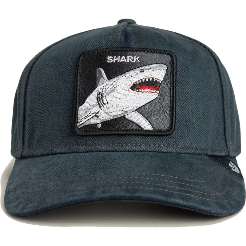 petten-gebogen-zwart-snapback-denim-smurf-the-showdown-the-farm-van-goorin-bros