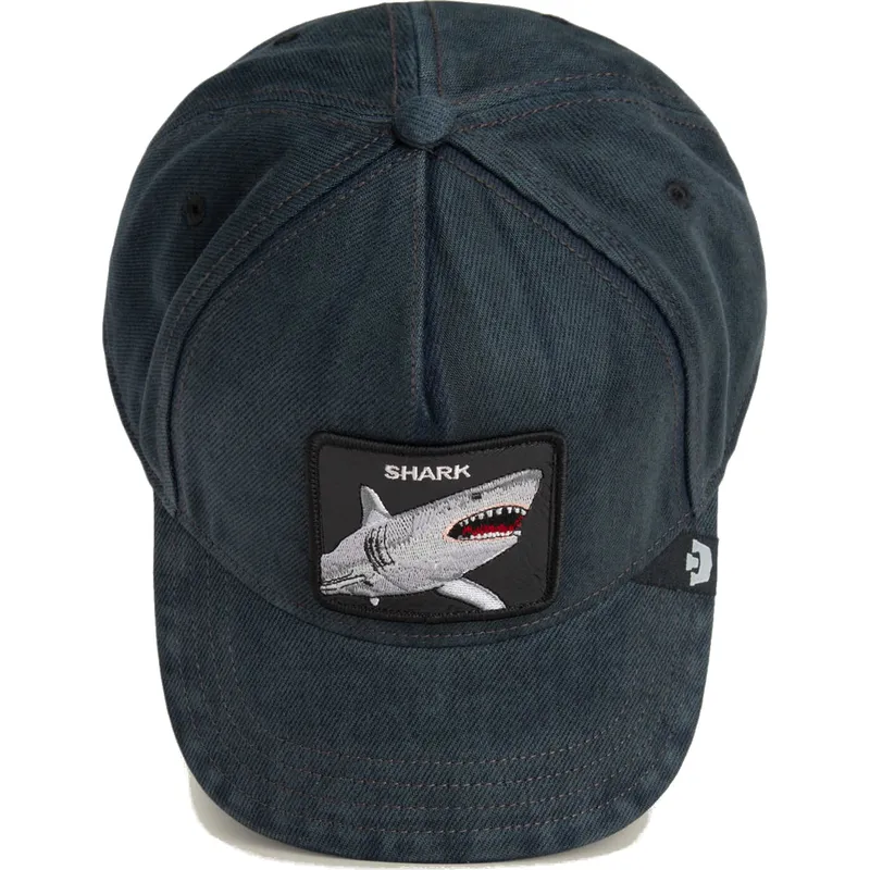 petten-gebogen-zwart-snapback-denim-smurf-the-showdown-the-farm-van-goorin-bros