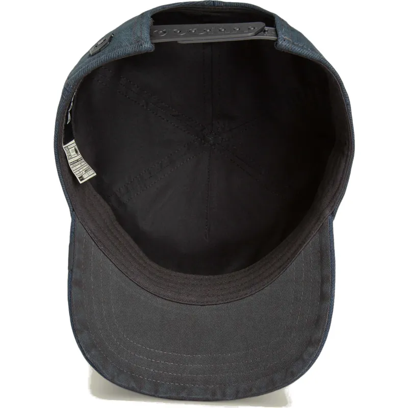 petten-gebogen-zwart-snapback-denim-smurf-the-showdown-the-farm-van-goorin-bros