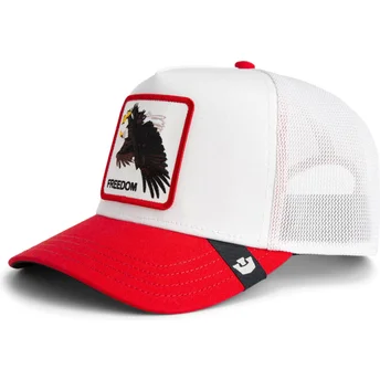Petten gebogen wit snapback Freedom Elgae Flip Side 2 The Farm van Goorin Bros.