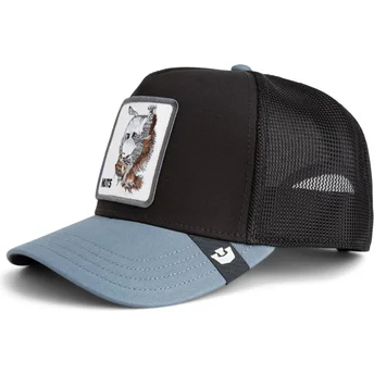 Petten gebogen zwart snapback Nuts Lerriuqs Flip Side 2 The Farm van Goorin Bros.