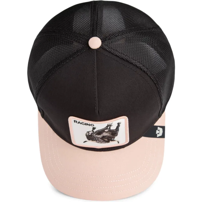 petten-gebogen-zwart-snapback-raging-llub-flip-side-2-the-farm-van-goorin-bros petten-gebogen-zwart-snapback-raging-llub-flip-side-2-the-farm-van-goorin-bros
