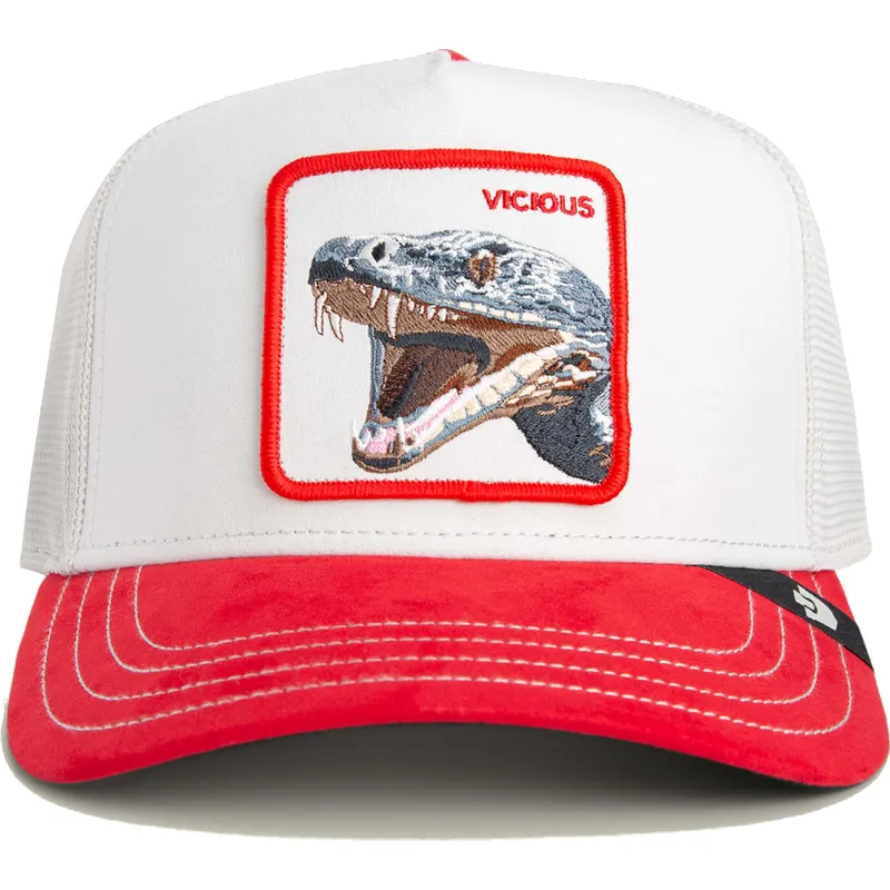 petten-gebogen-wit-snapback-vicious-suede-snake-suede-truckers-the-farm-van-goorin-bros petten-gebogen-wit-snapback-vicious-suede-snake-suede-truckers-the-farm-van-goorin-bros