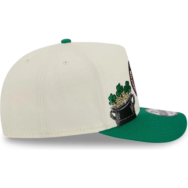 petten-gebogen-groen-snapback-9fifty-a-frame-precurved-hardwood-classics-van-boston-celtics-nba-van-new-era