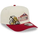 petten-gebogen-rood-snapback-9fifty-a-frame-precurved-hardwood-classics-van-denver-nuggets-nba-van-new-era