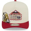 petten-gebogen-rood-snapback-9fifty-a-frame-precurved-hardwood-classics-van-denver-nuggets-nba-van-new-era