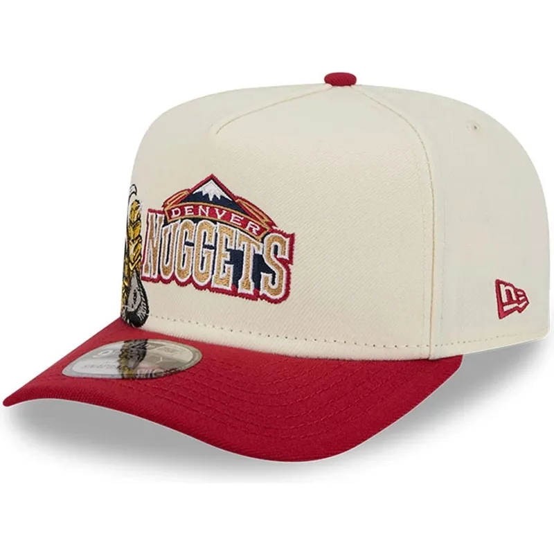 petten-gebogen-rood-snapback-9fifty-a-frame-precurved-hardwood-classics-van-denver-nuggets-nba-van-new-era