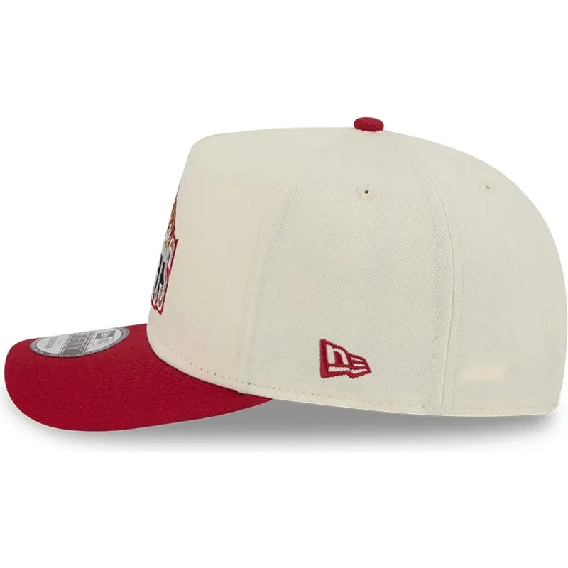 petten-gebogen-rood-snapback-9fifty-a-frame-precurved-hardwood-classics-van-denver-nuggets-nba-van-new-era