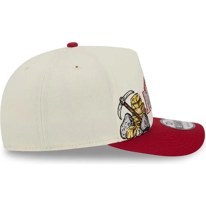 petten-gebogen-rood-snapback-9fifty-a-frame-precurved-hardwood-classics-van-denver-nuggets-nba-van-new-era