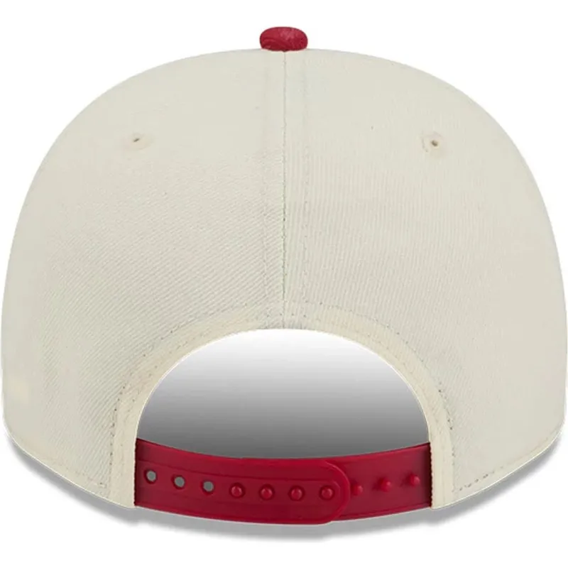 petten-gebogen-rood-snapback-9fifty-a-frame-precurved-hardwood-classics-van-denver-nuggets-nba-van-new-era