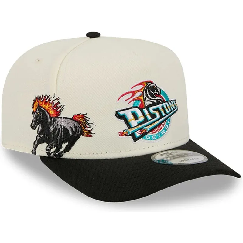 petten-gebogen-zwart-snapback-9fifty-a-frame-precurved-hardwood-classics-van-detroit-pistons-nba-van-new-era