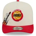 petten-gebogen-rood-snapback-9fifty-a-frame-precurved-hardwood-classics-van-houston-rockets-nba-van-new-era