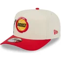 petten-gebogen-rood-snapback-9fifty-a-frame-precurved-hardwood-classics-van-houston-rockets-nba-van-new-era