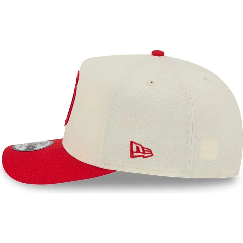 petten-gebogen-rood-snapback-9fifty-a-frame-precurved-hardwood-classics-van-houston-rockets-nba-van-new-era