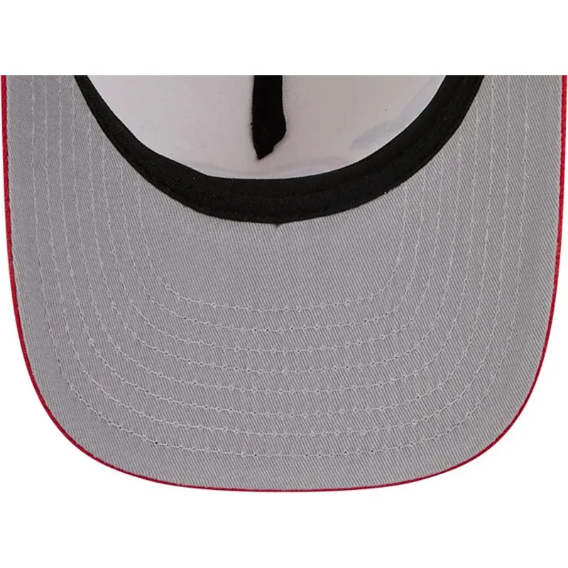 petten-gebogen-rood-snapback-9fifty-a-frame-precurved-hardwood-classics-van-houston-rockets-nba-van-new-era