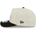 petten-gebogen-zwart-snapback-9fifty-a-frame-precurved-hardwood-classics-van-los-angeles-lakers-nba-van-new-era