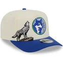 petten-gebogen-blauw-snapback-9fifty-a-frame-precurved-hardwood-classics-van-minnesota-timberwolves-nba-van-new-era