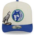 petten-gebogen-blauw-snapback-9fifty-a-frame-precurved-hardwood-classics-van-minnesota-timberwolves-nba-van-new-era