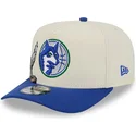 petten-gebogen-blauw-snapback-9fifty-a-frame-precurved-hardwood-classics-van-minnesota-timberwolves-nba-van-new-era