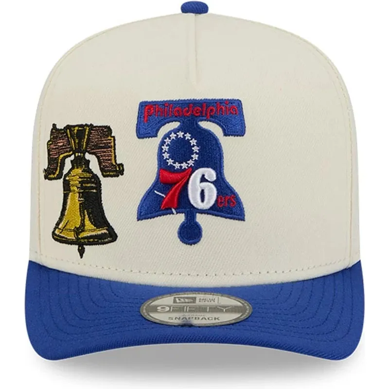 petten-gebogen-blauw-snapback-9fifty-a-frame-precurved-hardwood-classics-van-philadelphia-76ers-nba-van-new-era