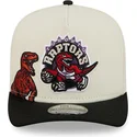 petten-gebogen-zwart-snapback-9fifty-a-frame-precurved-hardwood-classics-van-toronto-raptors-nba-van-new-era