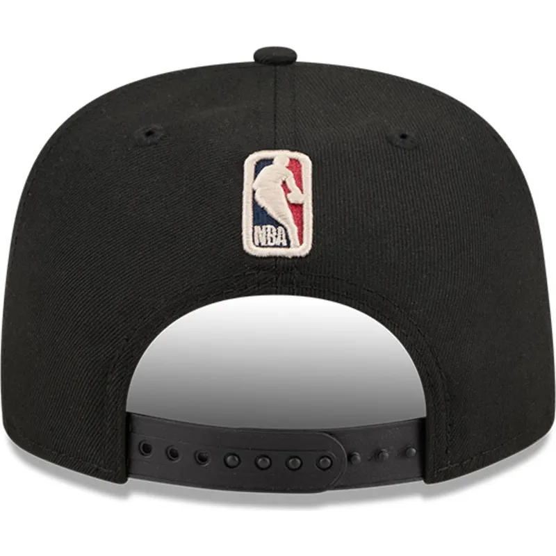 petten-plat-zwart-snapback-9fifty-a-frame-hardwood-classics-van-milwaukee-bucks-nba-van-new-era